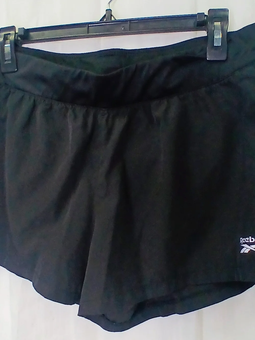 Reebok Black Women’s Athletic Shorts with Logo